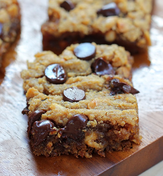 Chocolate chip peanut butter bars