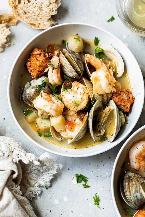 clams and shrimp stew