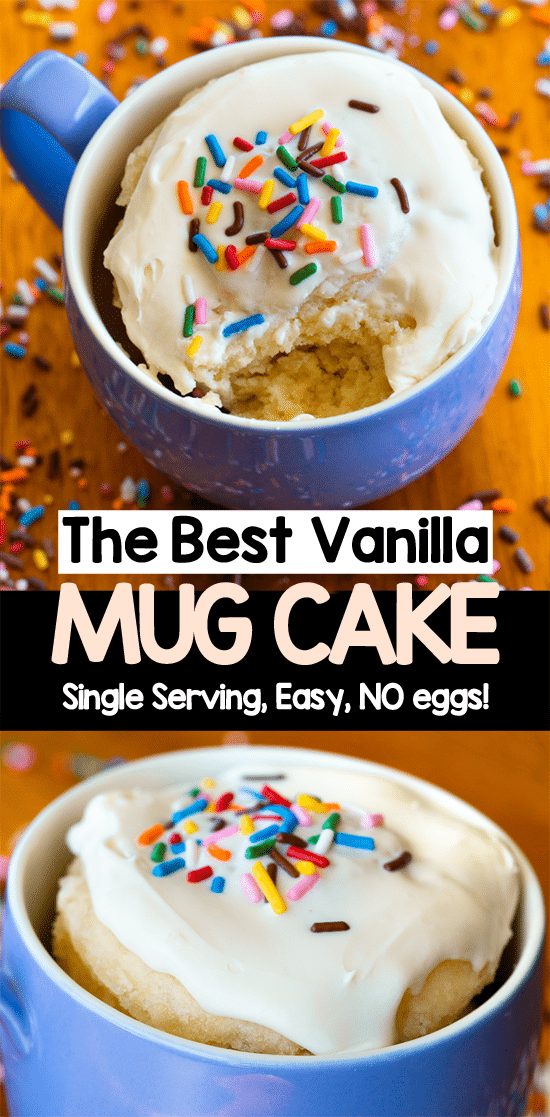Microwave Vanilla Mug Cake Recipe