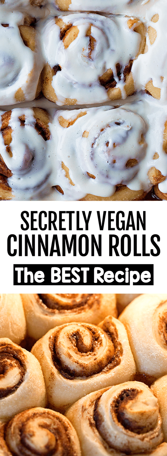Secretly Vegan Cinnamon Roll Recipe (Healthy, Easy)