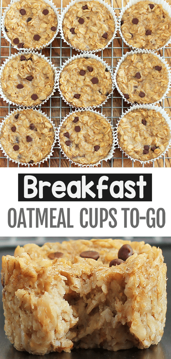 Oatmeal Breakfast Cups To Go