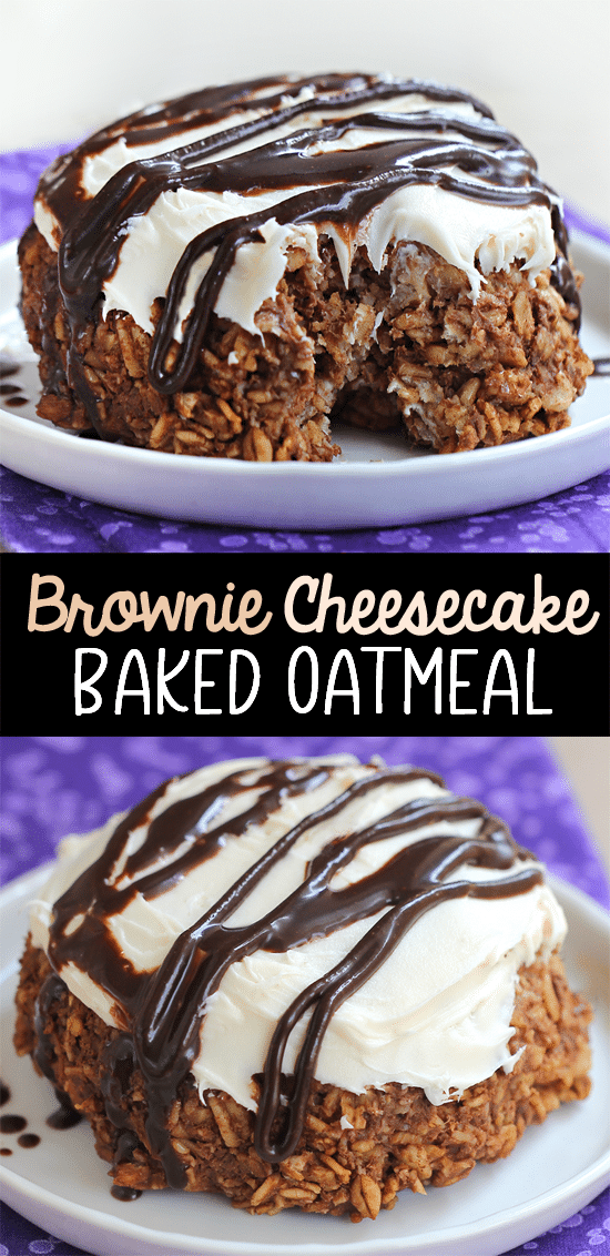 Cheesecake Brownie Oatmeal