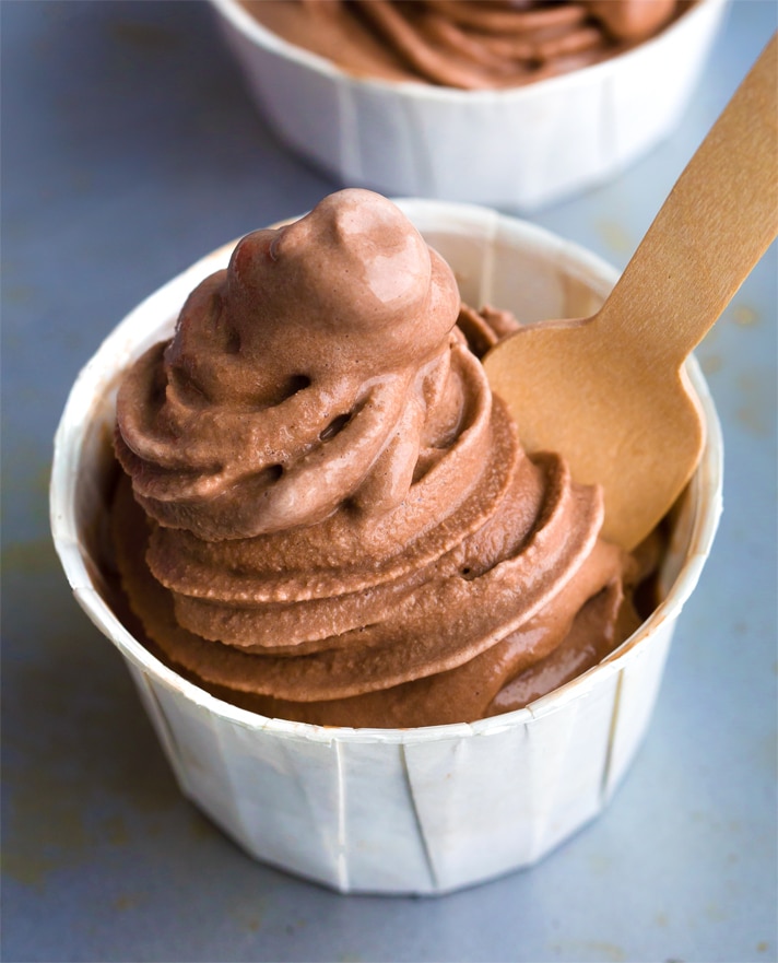 Chocolate Workout Ice Cream Recipe (Vegan, No Ice Cream Maker)