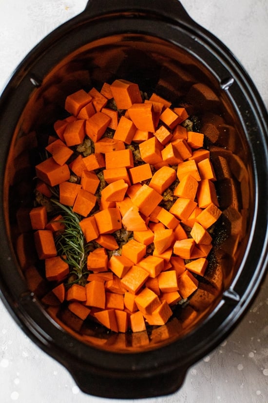 how to make slow cooker sweet potato soup