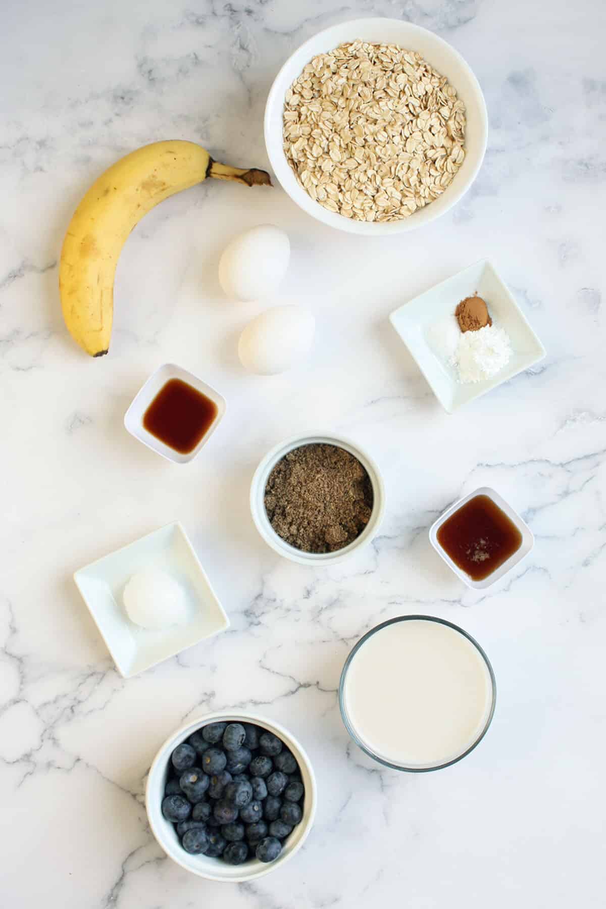 ingredients for healthy pancakes