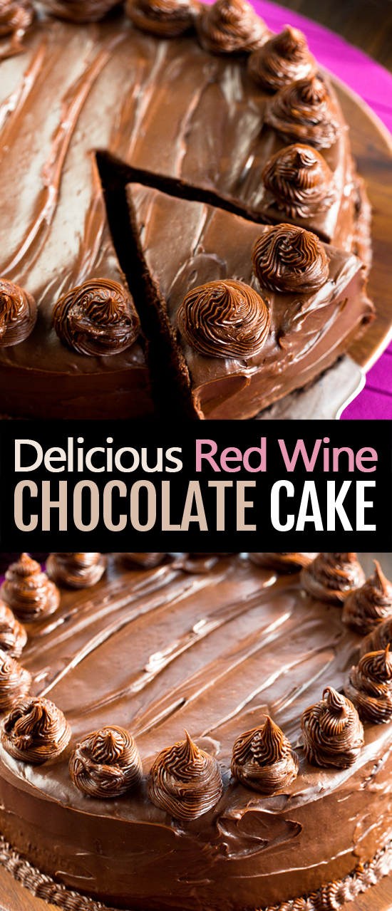 Chocolate Red Wine Cake For Birthdays Or Holidays