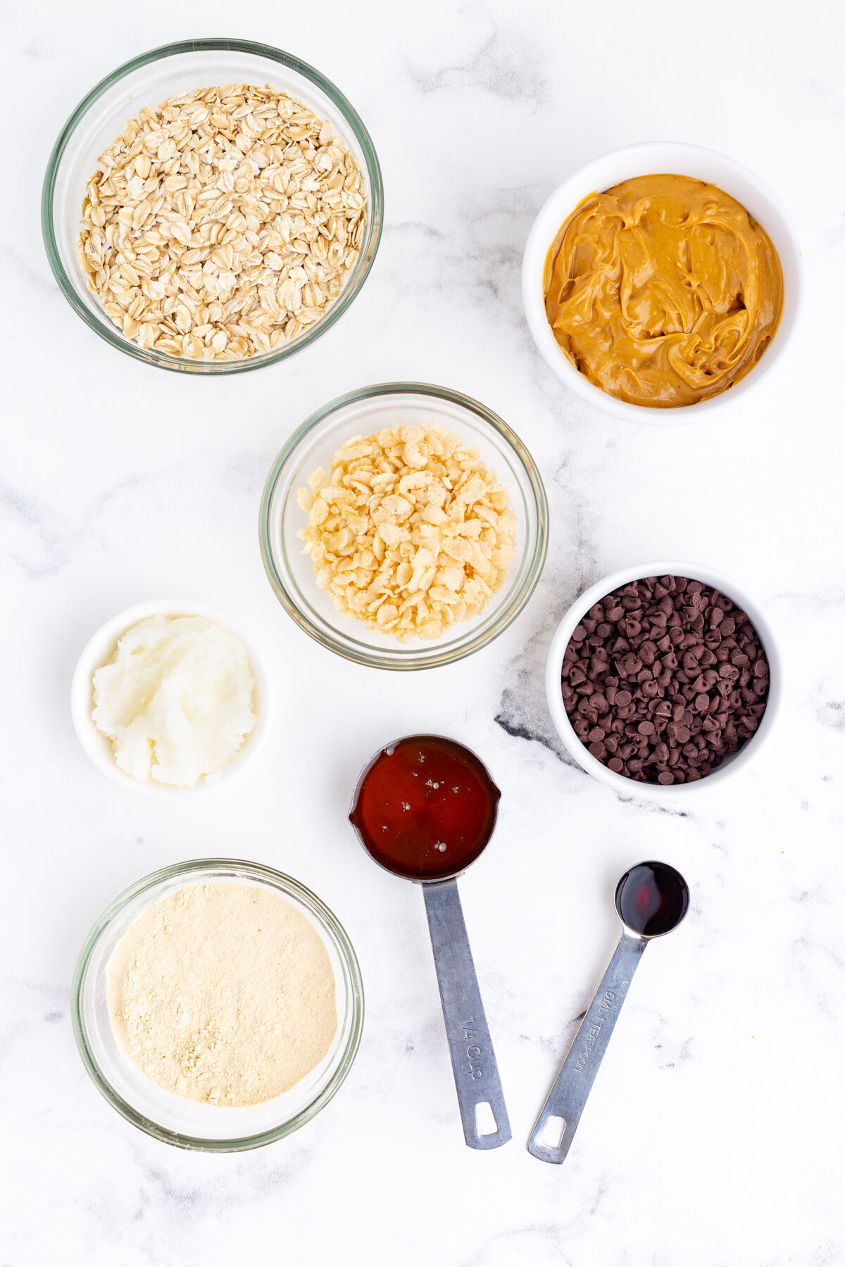 ingredients for homemade protein bars