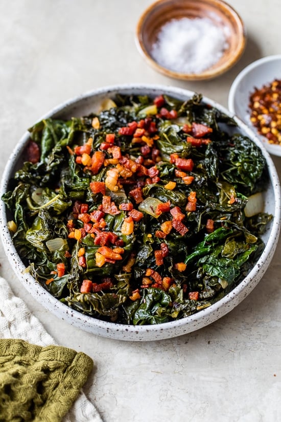 Braised Kale with Pancetta