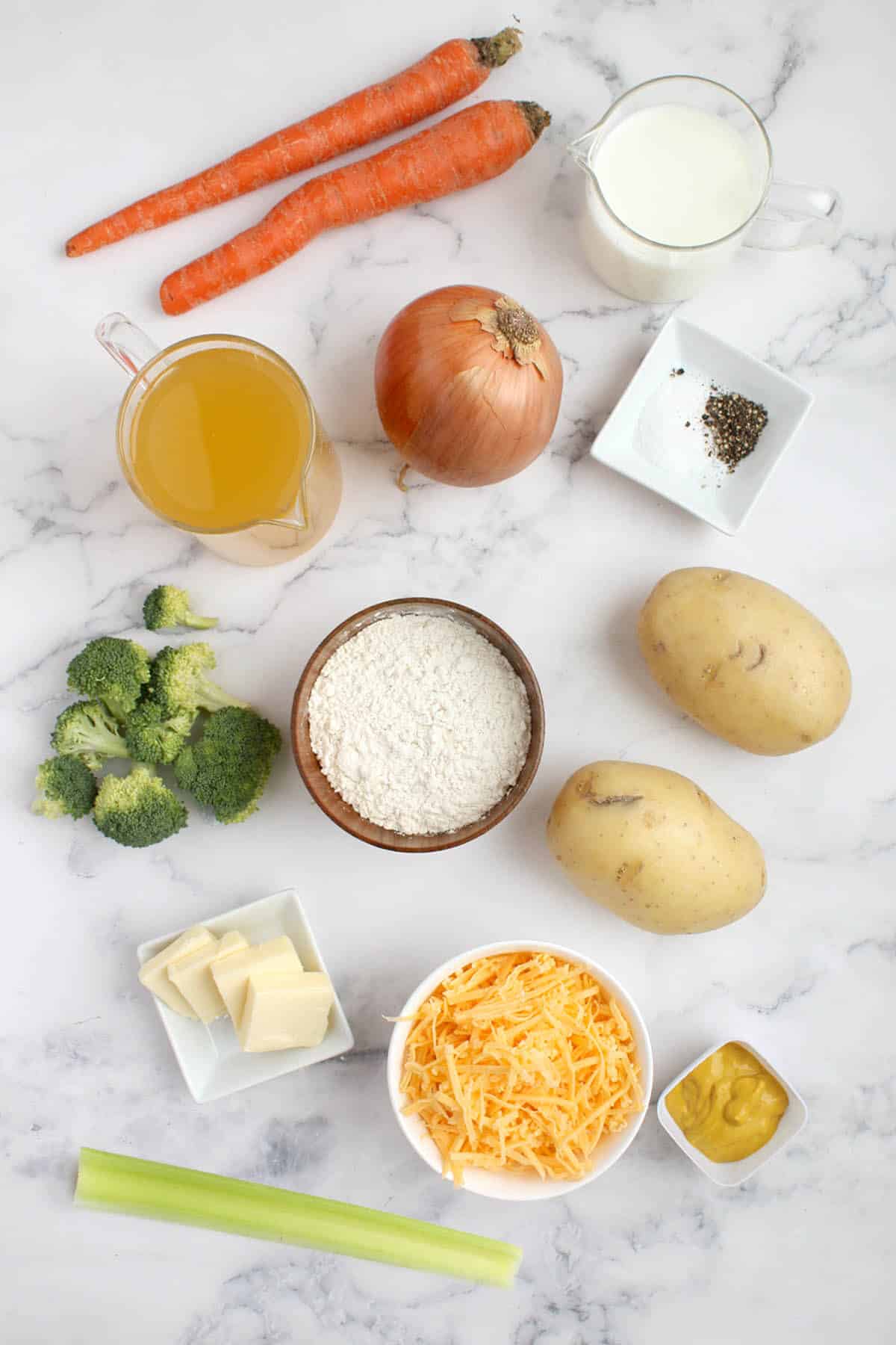 ingredients for crockpot vegetable soup