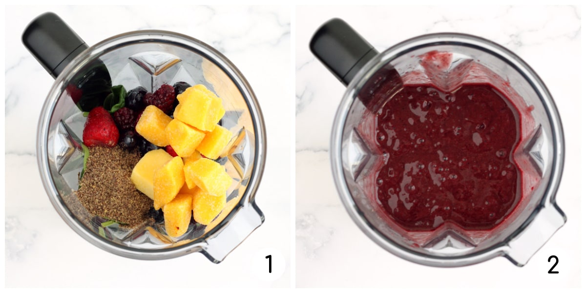process shots for how to make immune boosting smoothie
