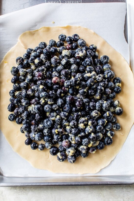 how to make a Blueberry Galette