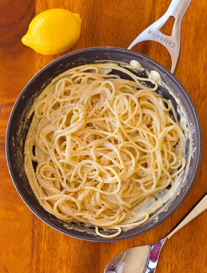 Healthy Lemon Pasta (Vegetarian Dinner)