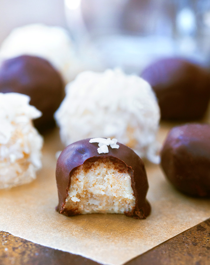 Chocolate Covered Coconut Balls