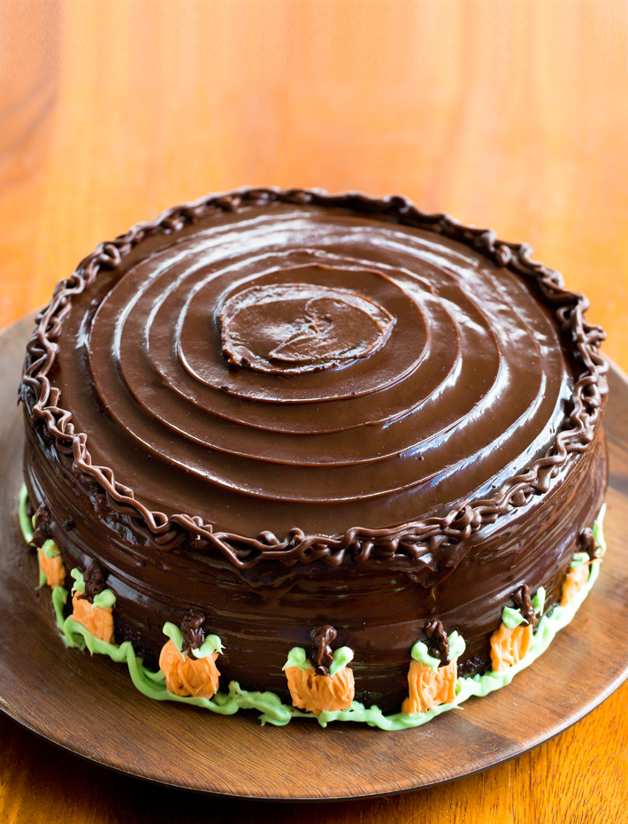 Whole Chocolate Cake With Chocolate Frosting