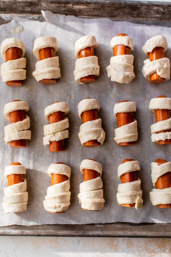 hot dogs wrapped in dough