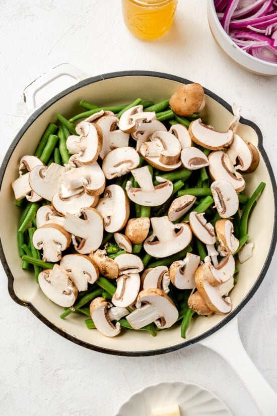 String Beans with Mushrooms