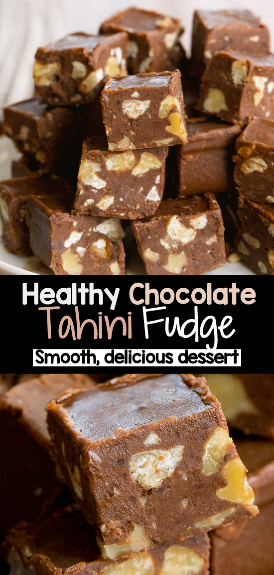 Vegan Chocolate Freezer Fudge With Tahini Sesame