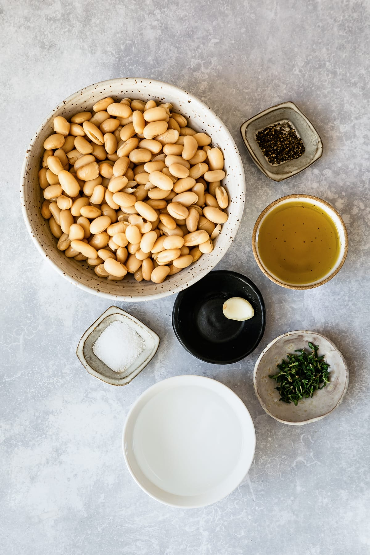 White Bean Crostini ingredients