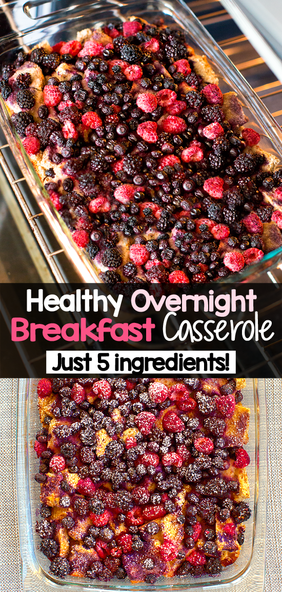 5 Ingredient Strawberry Blueberry Breakfast Bake