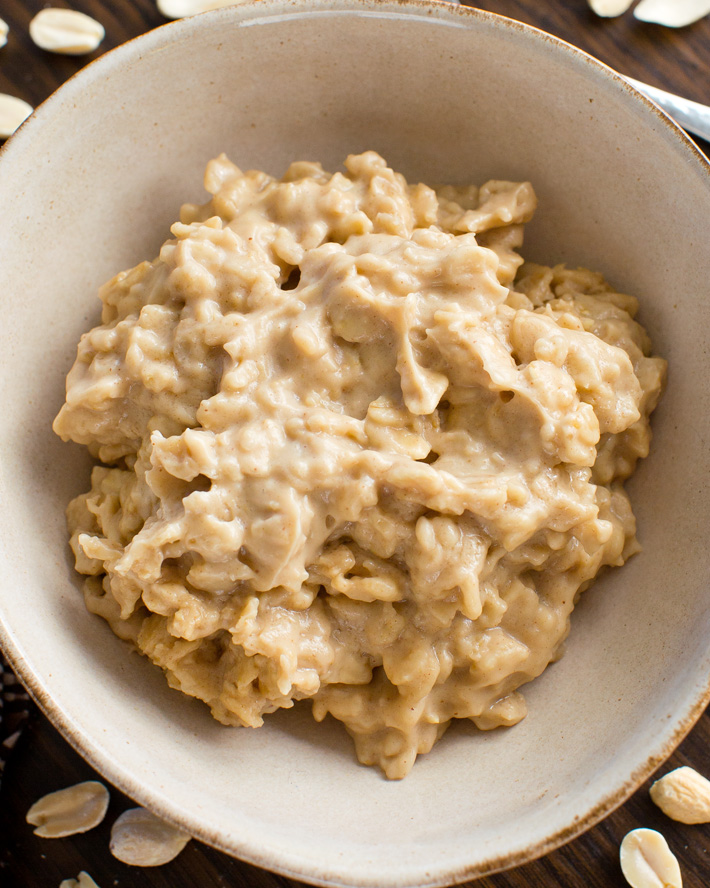 Microwave Peanut Butter Cookie Oats